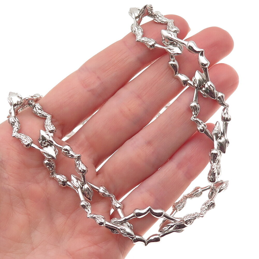 Hard Jewelry 925 Sterling Silver Chain of Addiction Necklace 16"